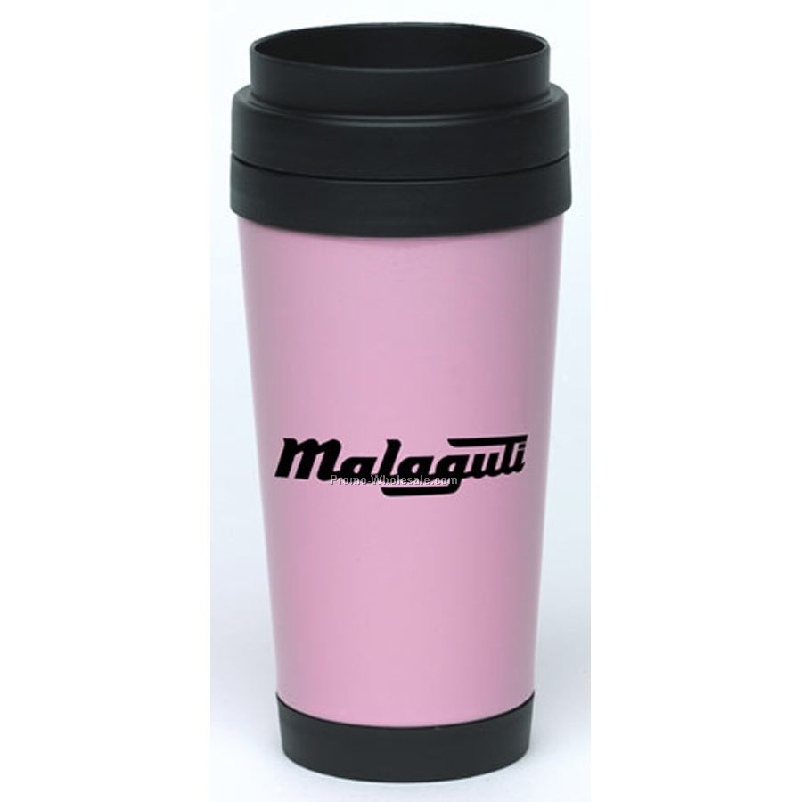 Worthy 16 Oz. Pink Travel Mug