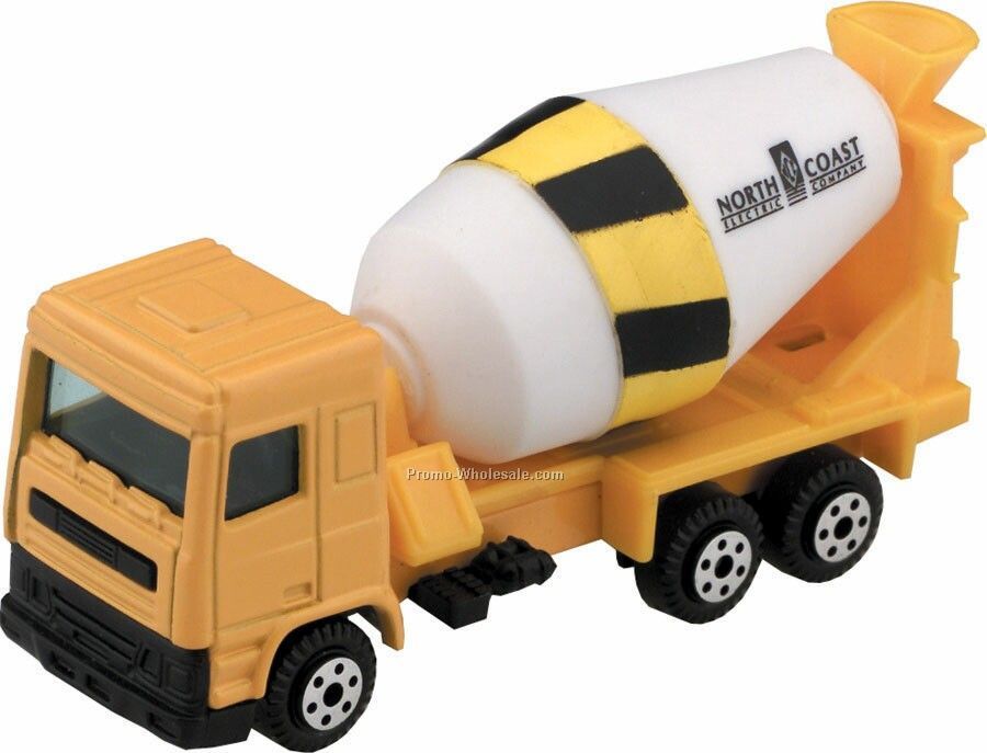 Yellow Cement Truck Die Cast Mini Vehicles