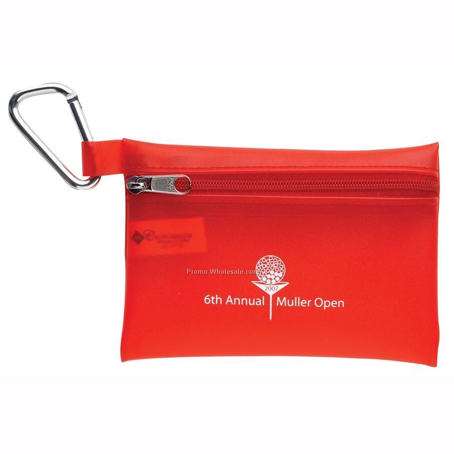 Zipper Pouch W/ Carabiner