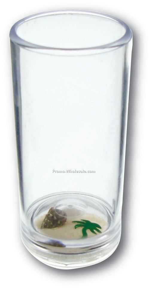 1-1/2 Oz. Beach Oasis Compartment Shooter Glass