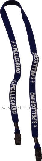 1/2" Organic Cotton Double Bulldog Clip Lanyard