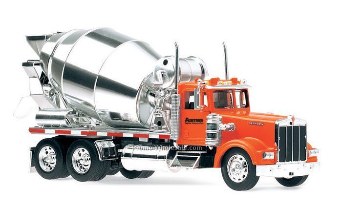 1:32 Scale 23"x 3.75" Die Cast Replica Kenworth Cement Mixer, Construction