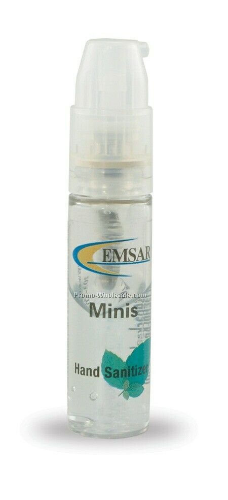 1/4 Oz. Antibacterial Sanitizing Gel Mini Pump - Non Alcohol