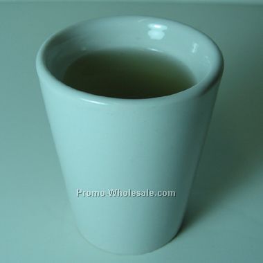 1.75 Oz Ceramic White Shooter / Shot Glass