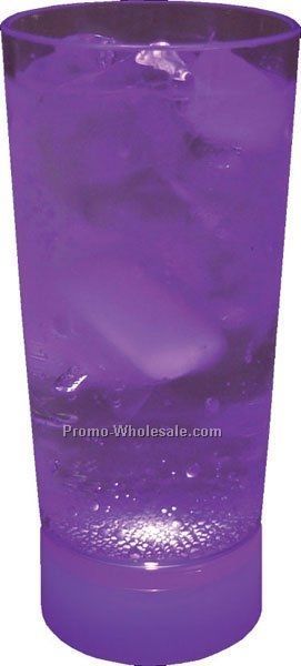 10 Oz. Violet Purple Light Up Cup W/ White Or Blue Base