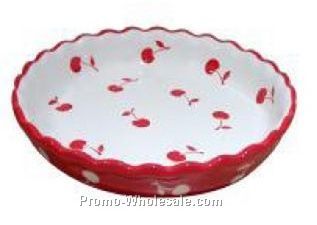 10"x2" Apple Theme Ceramic Pie Plate