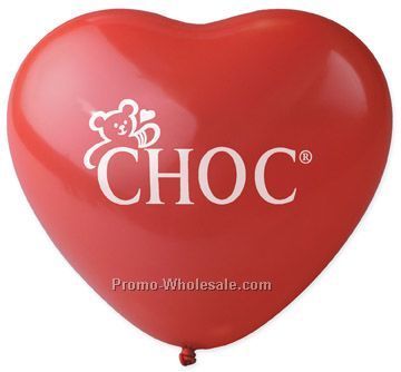 11" Latex Crystal Heart Shape Balloon