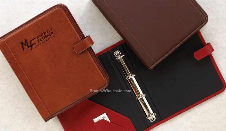 11-3/4"x12" Business Leather European Style Ring Binder