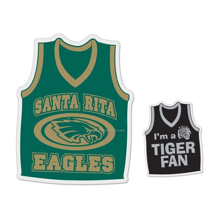 12" Basketball Jersey Die Cut Vehicle Magnet