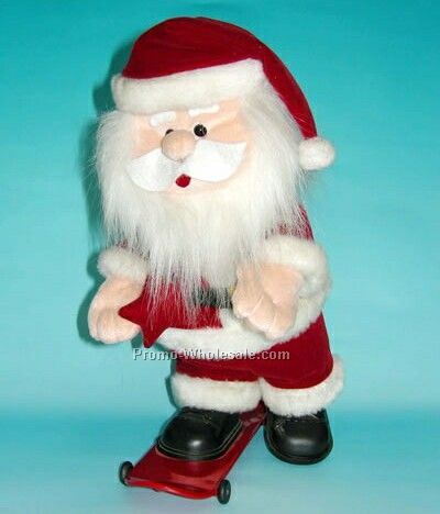 12 Inch Skating Santa