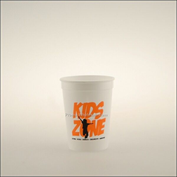 12 Oz. White Stadium Cup