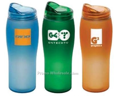 14 Oz. Silicone Coating Travel Tumbler W/Vacuum Liner