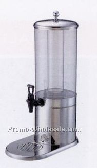 15-1/2"x9"x30" 7 Liter Stainless Steel Beverage Dispenser