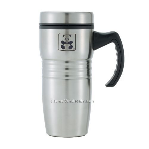 15 Oz. Sonic Stainless Steel Travel Mug With Handle