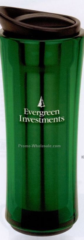 16 Oz. Green Sovrano Vitell Acrylic/ Stainless Tumbler