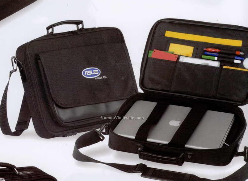 16"x11"x2-1/2" Conventional Laptop Briefcase (Screened)