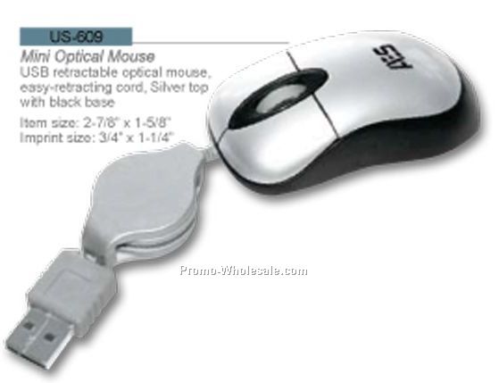 2-7/8"x1-5/8" Mini Optical Mouse
