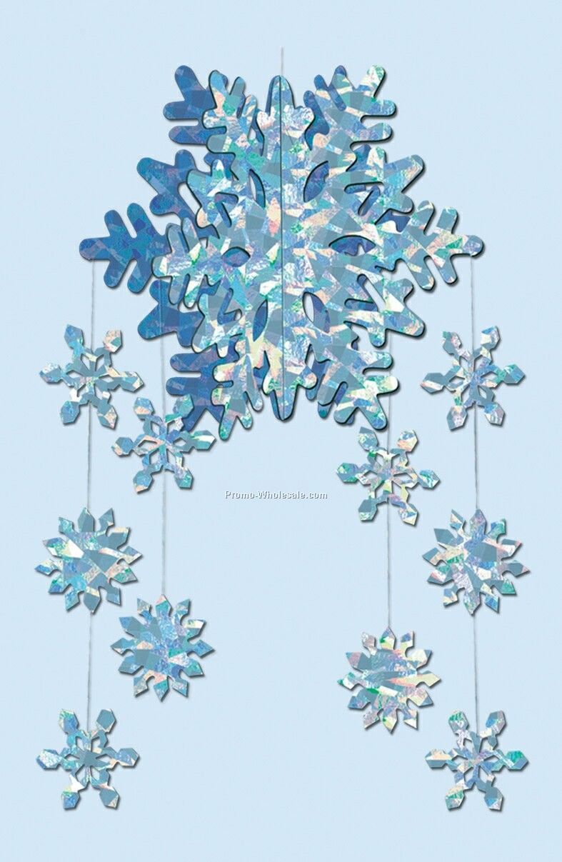 22" 3-d Snowflake Mobile