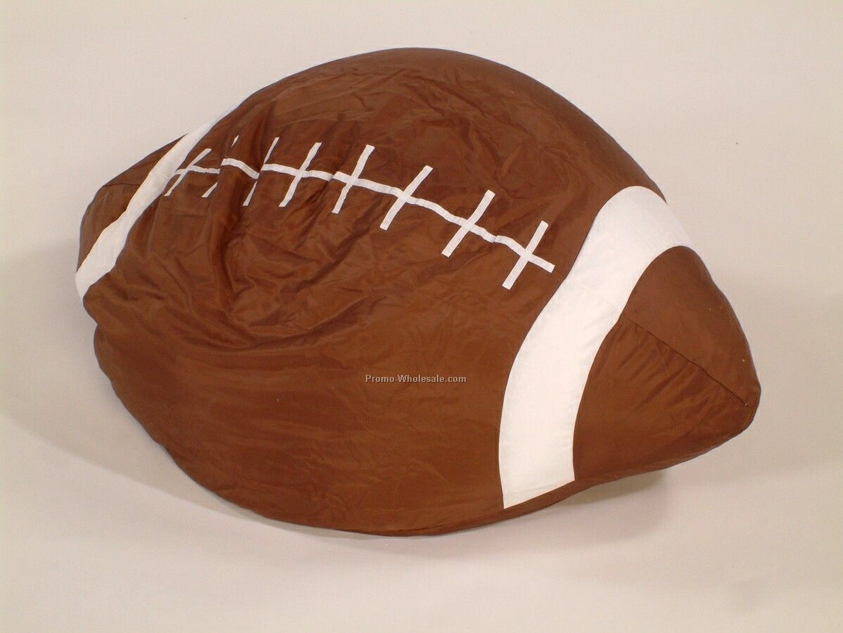 22"x24"x23" Twill Football Bean Bag Chair (Embroidered)