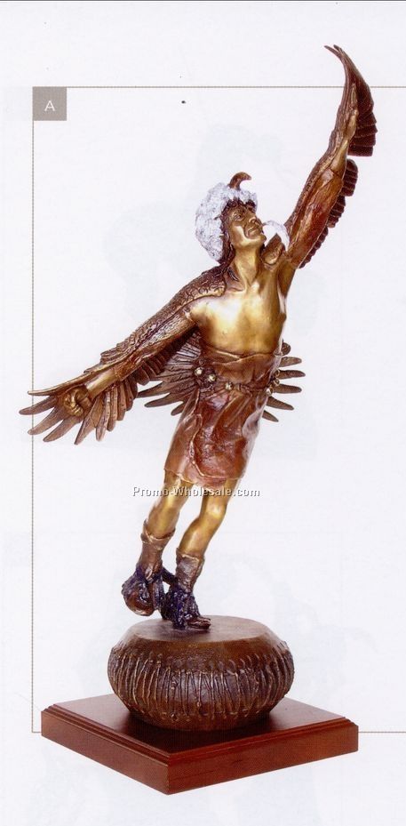 24" Eagle Dancer "one With The Spirit" Sculpture