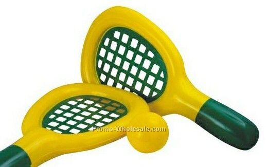 25" Inflatable Tennis Racket & 5" Inflatable Vinyl Ball