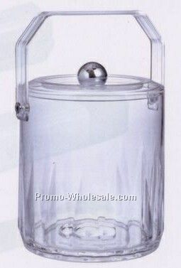 3 Quart Diamond Line Ice Bucket With Lid