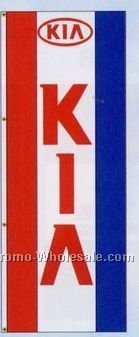 3'x8' Single Face Dealer Interceptor Logo Flags - Kia