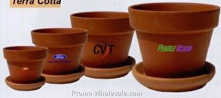 4" Traditional Clay Terra Cotta Pots