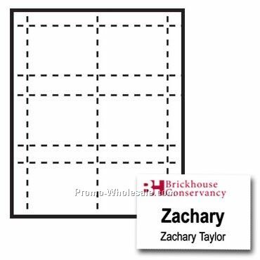 4"x2-1/2" Custom Nametag Inserts - 2 Color