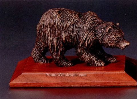 4"x8" Bronze Bear Sculpture