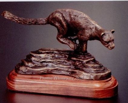 5-3/4"x10" Bronze Top Speed Cheetah Sculpture (Large)
