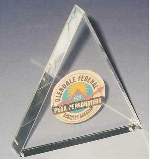 5"x5"x7/8" Triangle Desktop Sandwichment 2 Part Embedment