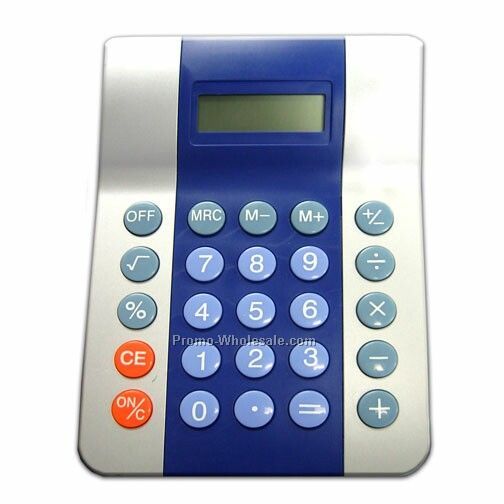5"x7-1/2" Eight Digit Two Tone Executive Desktop Calculator