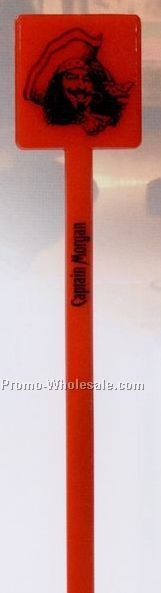 6" Square Top Stirrer (Colored)