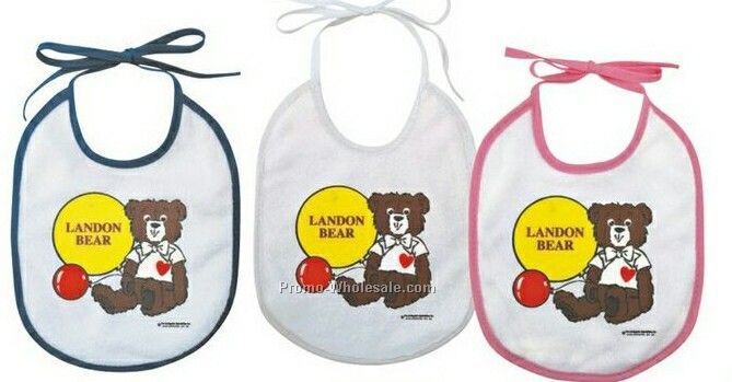 6-1/4"x8" Petite Baby Bib W/ Tie Closure