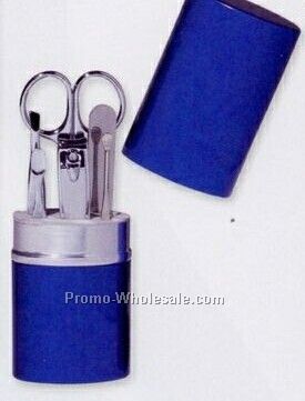 6 Piece Manicure Set In Aluminum Case (Laser Engraved)