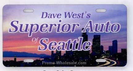 6"x12" Auto Card (23 Pt. Plastic Card Stock) 4 Color Process