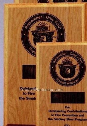 6"x8" Laser Oak Plaque