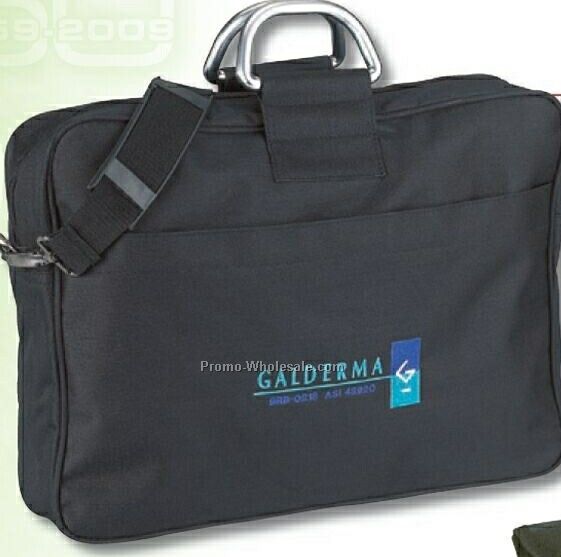 600d Polyester Large Document Bag W/ Metal Handle