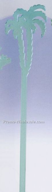 7" Tropical Palm Stirrer (Imprinted)