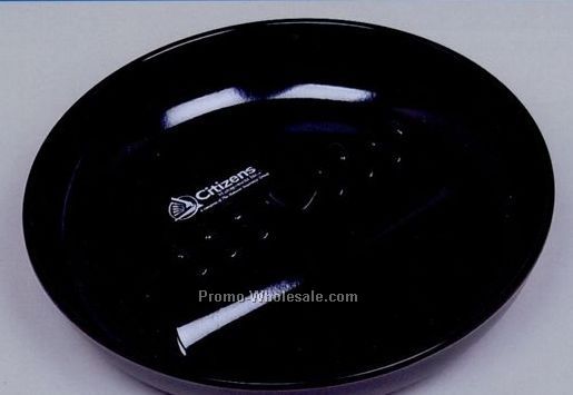 7"x1-1/2" Black Safety Ash Tray