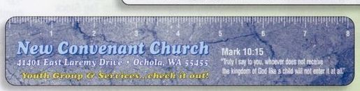 8-1/4"x1-5/8" Standard Shape Economy Ruler