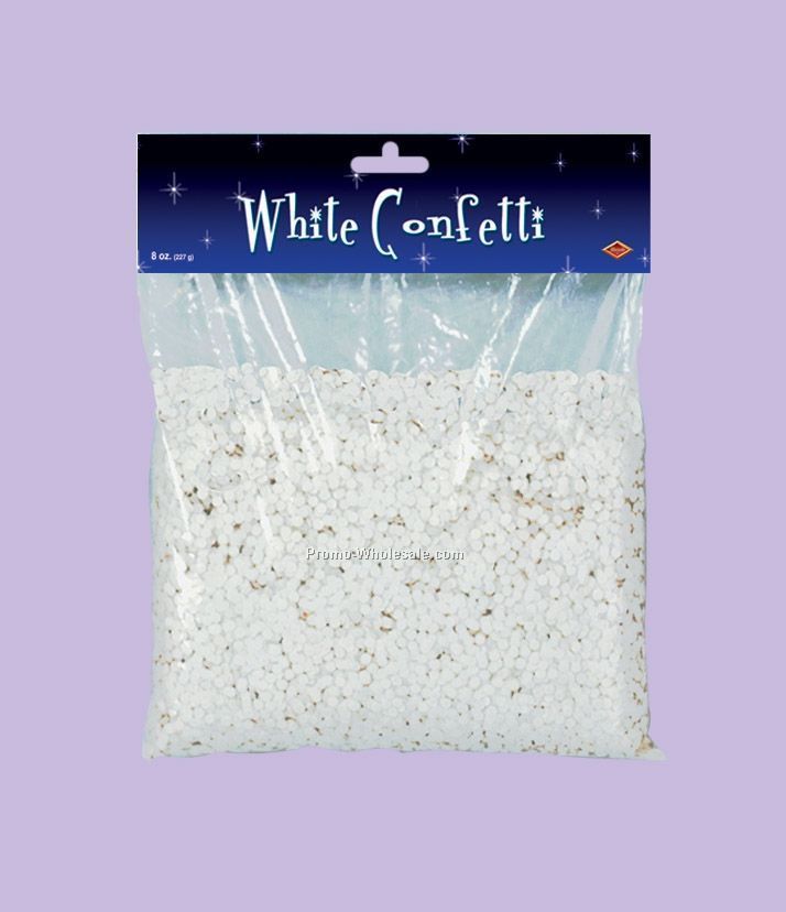 8 Oz. Packaged White Confetti