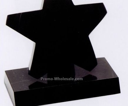 8"x7-1/2"x3-1/2" Star On Base Award - Large
