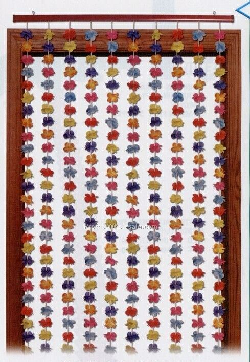 80"x35" Silk 'n Petals Floral Curtain