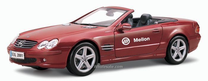 9" Mercedes-benz Sl Convertible Die Cast Replica Vehicle