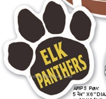 9"x9-1/2" Stock Paw Shape Car Magnet