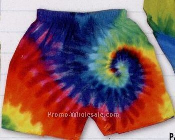 Adult Tie Dye No Fly Standard Boxer Shorts (2xl)