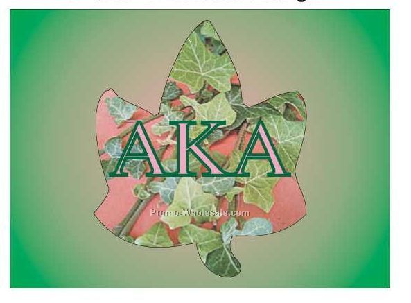 Alpha Kappa Alpha Sorority Ivy Badge W/ Metal Pin (2-1/2"x3-1/2")