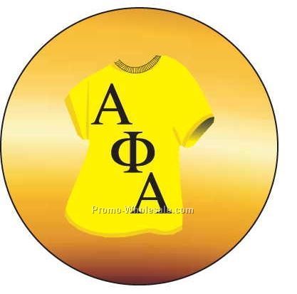 Alpha Phi Alpha Fraternity Shirt Badge W/ Metal Pin (2-1/2")
